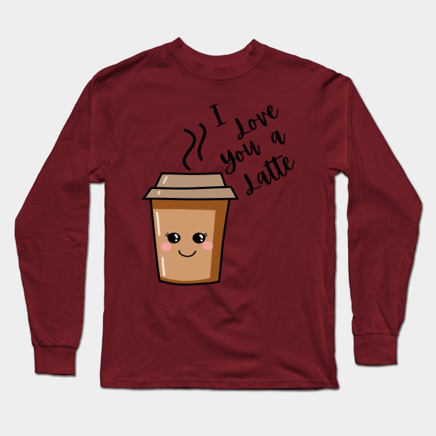 I love you a latte Long Sleeve T-Shirt by Lili's Designs